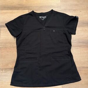 Grey's Anatomy Black Active Scrub Set Medium